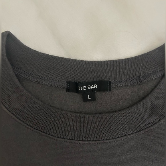 THE BAR VARSITY SWEATSHIRT SLATE GREY! Perfect condition - Picture 6 of 6